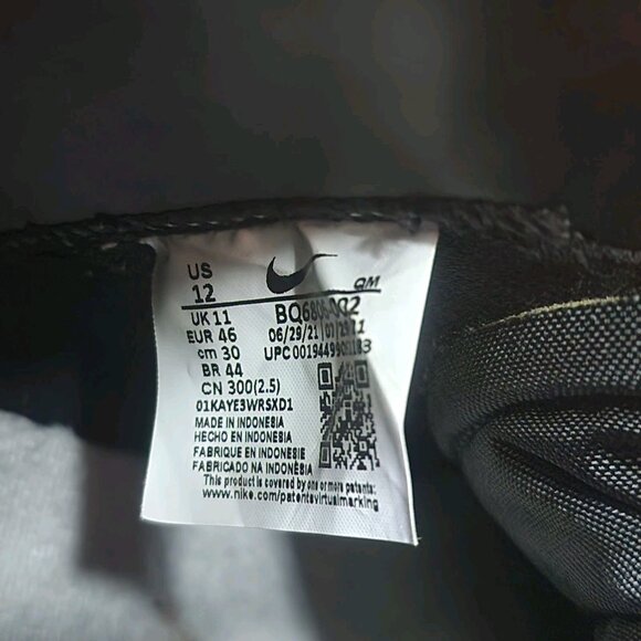 Nike Mens Blazer Mid '77 Shoes Sneakers BQ6806-002 Vintage Black White Size 12 - Picture 11 of 12